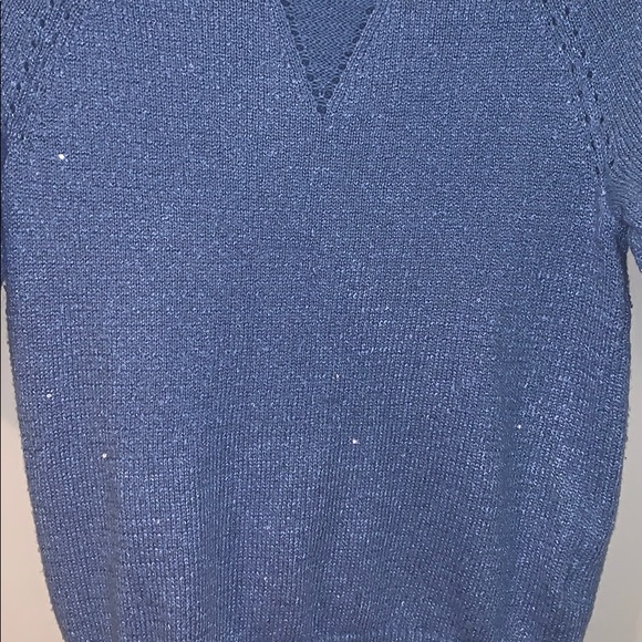 Banana Republic Blue Sparkling Sweater - Picture 2 of 4